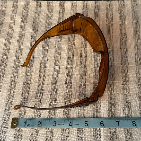 NEW - Sun Shield  - Blue Light Buster UV Yellow Glasses - Driving - Poly Carbon - Picture 5 of 8